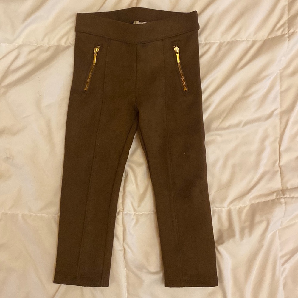 Suede riding pant